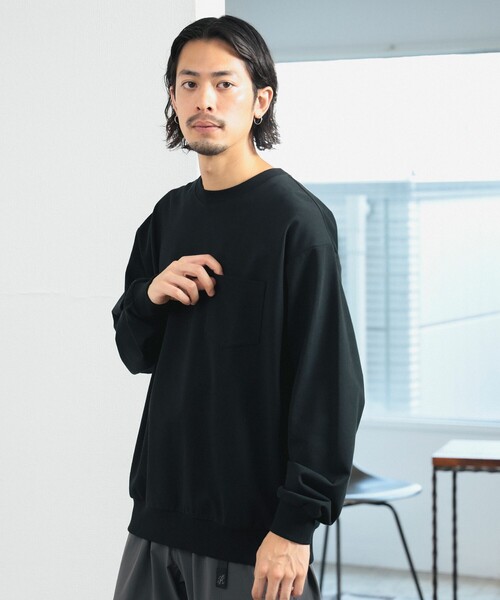B:MING by BEAMS（ビーミングバイビームス）の「スーパーヘビーウエイト クルーネック カットソー（Tシャツ/カットソー・メンズ・ネイビー/オフホワイト/ブラック/ブラウン/オリーブ・LARGE/MEDIUM/X-LARGE/SMALL）」の16枚目の写真