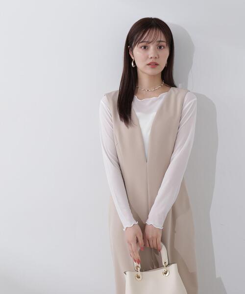 PROPORTION BODY DRESSING（プロポーションボディドレッシング）の「クルーネックシアーカットソー / 1214160103（Tシャツ/カットソー・レディース・ブラック/ホワイト・FREE）」の9枚目の写真