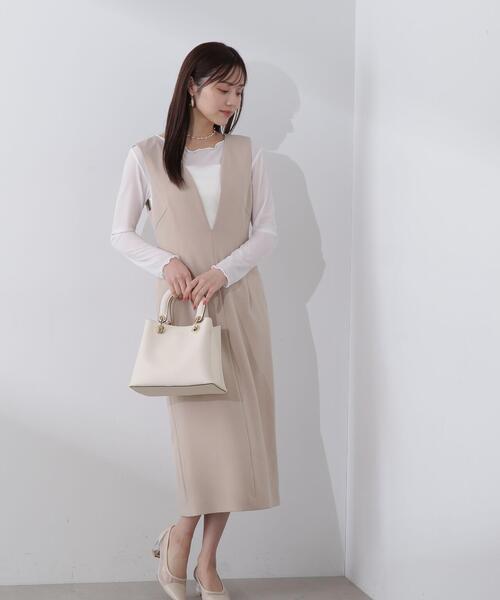 PROPORTION BODY DRESSING（プロポーションボディドレッシング）の「クルーネックシアーカットソー / 1214160103（Tシャツ/カットソー・レディース・ブラック/ホワイト・FREE）」の4枚目の写真