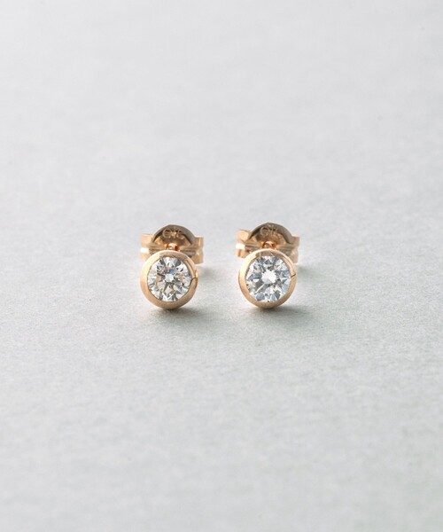 ete bijoux(エテビジュー)の「K18 ダイヤモンド 0.3ct ピアス「ブライト」(ピアス(両耳用)・レディース・ピンクゴールド/イエローゴールド・FREE)」の1枚目の写真
