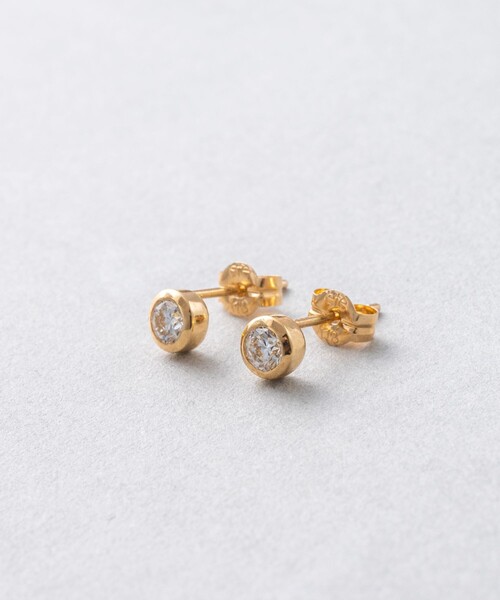 ete bijoux(エテビジュー)の「K18 ダイヤモンド 0.3ct ピアス「ブライト」(ピアス(両耳用)・レディース・ピンクゴールド/イエローゴールド・FREE)」の3枚目の写真