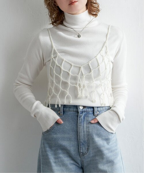 notch.（ノッチ）の「パールキャミソール（キャミソール・レディース・その他2/ブラック・M）」の3枚目の写真