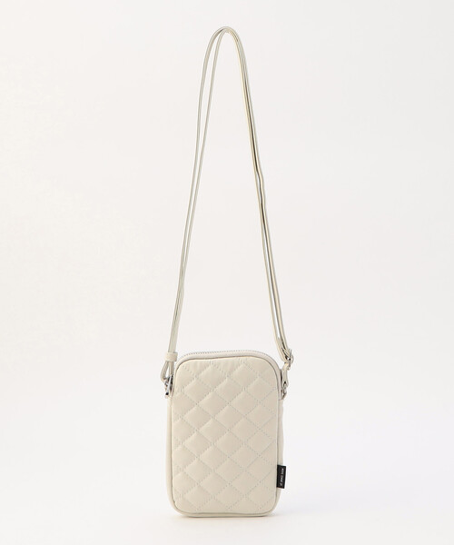 MONO　COMME CA（モノコムサ）の「キルティング スマホ ミニショルダー（ショルダーバッグ・レディース・ライトイエロー/グリーン/シルバー/オフホワイト/ブラック・FREE）」の21枚目の写真