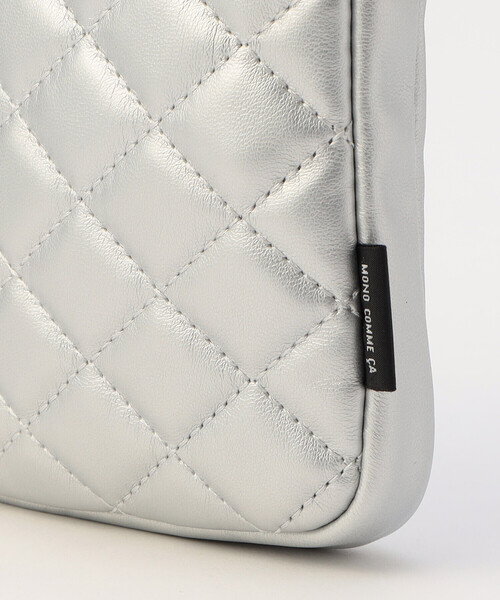 MONO　COMME CA（モノコムサ）の「キルティング スマホ ミニショルダー（ショルダーバッグ・レディース・ライトイエロー/グリーン/シルバー/オフホワイト/ブラック・FREE）」の13枚目の写真