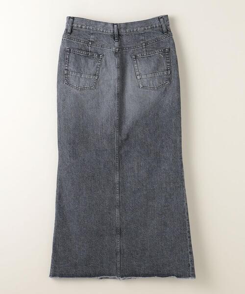 ASTRAET（アストラット）の「＜ASTRAET＞スリット マーメイド ブラックデニムスカート（デニムスカート・レディース・ブラック・2/0/1）」の10枚目の写真