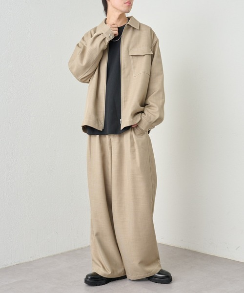 COLONY 2139（コロニートゥーワンスリーナイン）の「ポリツイルジップブルゾン（ブルゾン・メンズ・ブラック/ベージュ・LARGE/MEDIUM）」の18枚目の写真