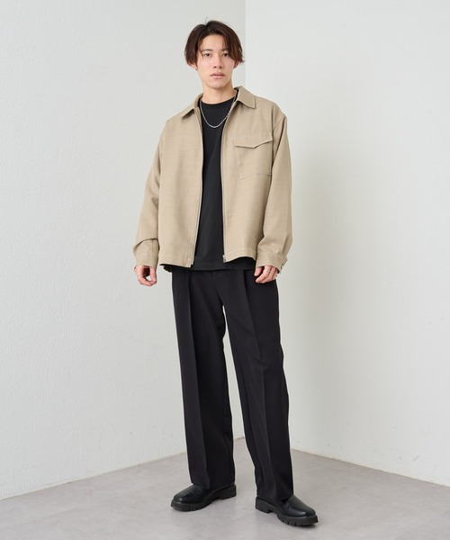 COLONY 2139（コロニートゥーワンスリーナイン）の「ポリツイルジップブルゾン（ブルゾン・メンズ・ブラック/ベージュ・LARGE/MEDIUM）」の13枚目の写真