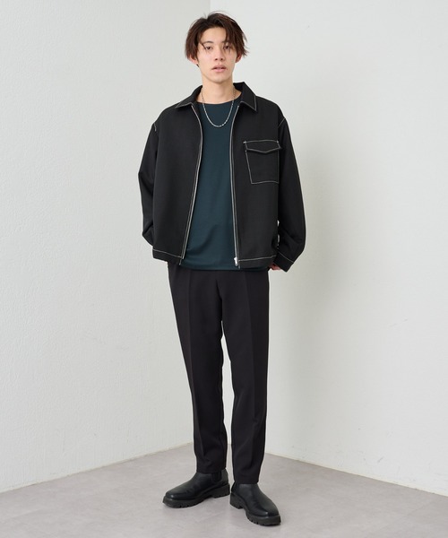COLONY 2139（コロニートゥーワンスリーナイン）の「ポリツイルジップブルゾン（ブルゾン・メンズ・ブラック/ベージュ・LARGE/MEDIUM）」の10枚目の写真