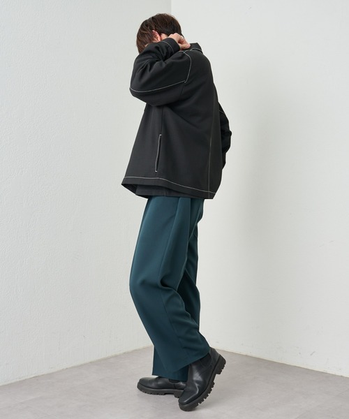 COLONY 2139（コロニートゥーワンスリーナイン）の「ポリツイルジップブルゾン（ブルゾン・メンズ・ブラック/ベージュ・LARGE/MEDIUM）」の8枚目の写真