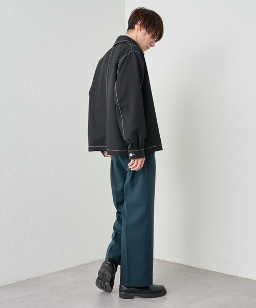 COLONY 2139（コロニートゥーワンスリーナイン）の「ポリツイルジップブルゾン（ブルゾン・メンズ・ブラック/ベージュ・LARGE/MEDIUM）」の9枚目の写真