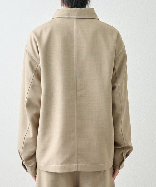 COLONY 2139（コロニートゥーワンスリーナイン）の「ポリツイルジップブルゾン（ブルゾン・メンズ・ブラック/ベージュ・LARGE/MEDIUM）」の21枚目の写真