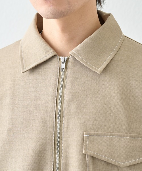 COLONY 2139（コロニートゥーワンスリーナイン）の「ポリツイルジップブルゾン（ブルゾン・メンズ・ブラック/ベージュ・LARGE/MEDIUM）」の22枚目の写真