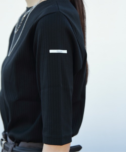ORCIVAL(オーシバル)の「ORCIVAL/オーシバル リブボートネックロングスリーブプルオーバー RIB BOATNECK LONGSLEEVE PULLOVER OR-C0352 ULH(Tシャツ/カットソー・レディース・ブラック/ナチュラル/ブラック系その他/ホワイト系その他・2)」の14枚目の写真
