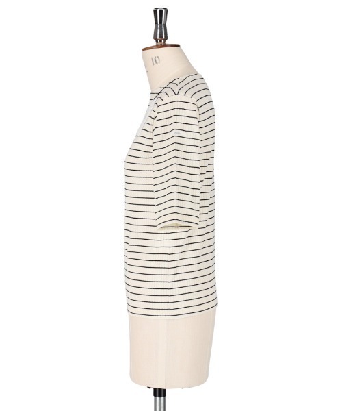 ORCIVAL(オーシバル)の「ORCIVAL/オーシバル リブボートネックロングスリーブプルオーバー RIB BOATNECK LONGSLEEVE PULLOVER OR-C0352 ULH(Tシャツ/カットソー・レディース・ブラック/ナチュラル/ブラック系その他/ホワイト系その他・2)」の5枚目の写真