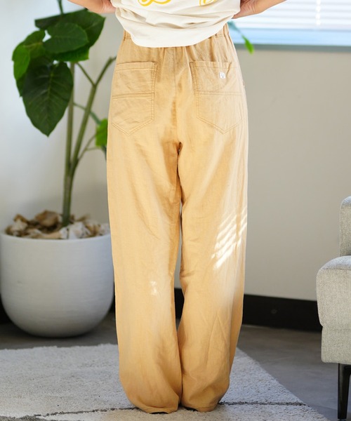 BILLABONG（ビラボン）の「BILLABONG/ビラボン 綿麻パンツ ストレート BE013-702（その他パンツ・レディース・イエロー/パープル/スミクロ・L/M）」の5枚目の写真