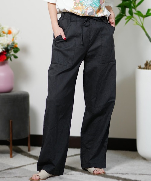 BILLABONG（ビラボン）の「BILLABONG/ビラボン 綿麻パンツ ストレート BE013-702（その他パンツ・レディース・イエロー/パープル/スミクロ・L/M）」の21枚目の写真