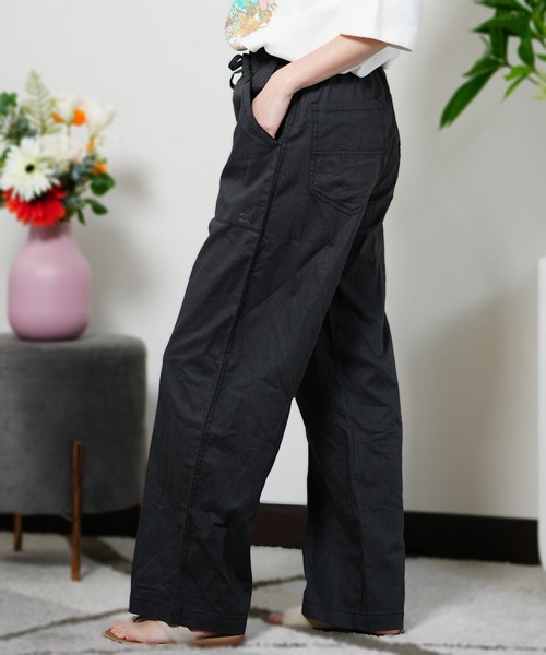 BILLABONG（ビラボン）の「BILLABONG/ビラボン 綿麻パンツ ストレート BE013-702（その他パンツ・レディース・イエロー/パープル/スミクロ・L/M）」の22枚目の写真