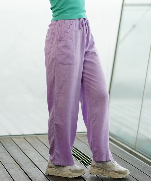 BILLABONG（ビラボン）の「BILLABONG/ビラボン 綿麻パンツ ストレート BE013-702（その他パンツ・レディース・イエロー/パープル/スミクロ・L/M）」の19枚目の写真