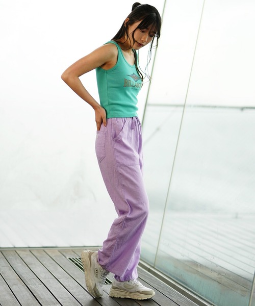 BILLABONG（ビラボン）の「BILLABONG/ビラボン 綿麻パンツ ストレート BE013-702（その他パンツ・レディース・イエロー/パープル/スミクロ・L/M）」の11枚目の写真