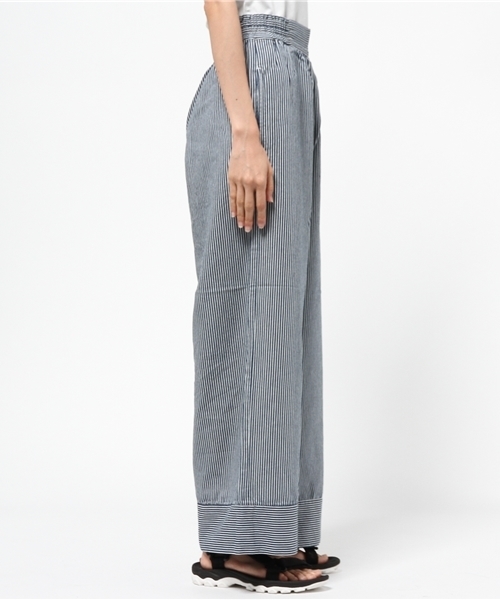 JOURNAL STANDARD(ジャーナルスタンダード)の「テンセルコットン インディゴストライプパンツ#(その他パンツ・レディース・ネイビー/ライトブルー・38/36/40)」の18枚目の写真