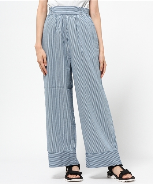 JOURNAL STANDARD(ジャーナルスタンダード)の「テンセルコットン インディゴストライプパンツ#(その他パンツ・レディース・ネイビー/ライトブルー・38/36/40)」の8枚目の写真