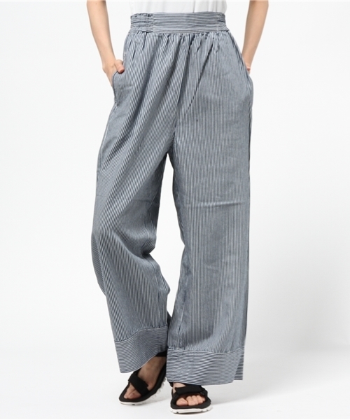 JOURNAL STANDARD(ジャーナルスタンダード)の「テンセルコットン インディゴストライプパンツ#(その他パンツ・レディース・ネイビー/ライトブルー・38/36/40)」の13枚目の写真