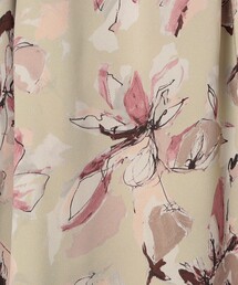 TOMORROWLAND ♡ ヒビスカスフラワープリントボウタイギャザーブラウス ヒビスカスフラワープリント ボウタイギャザーブラウス | maison