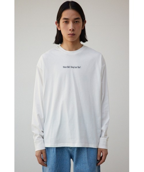 AZUL by moussy(アズールバイマウジー)の「ワンポイントロゴロンT(Tシャツ/カットソー・メンズ・ブラック/ホワイト・MEDIUM/LARGE)」の6枚目の写真