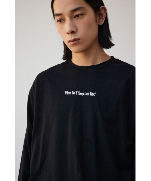 AZUL by moussy(アズールバイマウジー)の「ワンポイントロゴロンT(Tシャツ/カットソー・メンズ・ブラック/ホワイト・MEDIUM/LARGE)」の10枚目の写真
