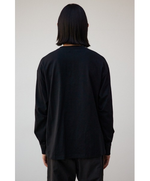 AZUL by moussy(アズールバイマウジー)の「ワンポイントロゴロンT(Tシャツ/カットソー・メンズ・ブラック/ホワイト・MEDIUM/LARGE)」の18枚目の写真