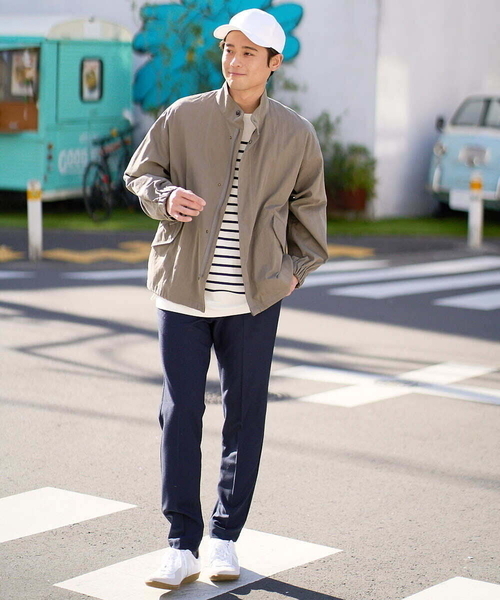 a.v.v(アーヴェヴェ)の「【美シルエット】ワイドシルエットショートモッズブルゾン(モッズコート・メンズ・カーキ/アイボリー・48/46)」の18枚目の写真