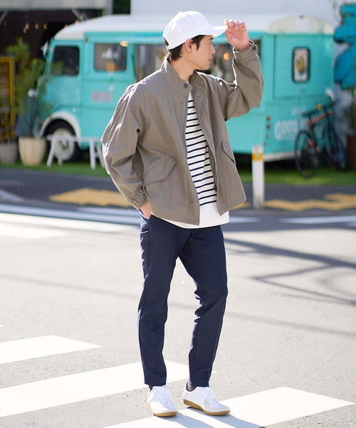 a.v.v(アーヴェヴェ)の「【美シルエット】ワイドシルエットショートモッズブルゾン(モッズコート・メンズ・カーキ/アイボリー・48/46)」の17枚目の写真