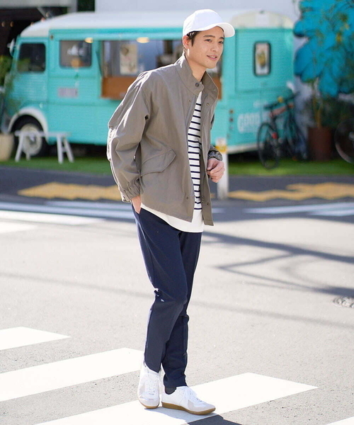 a.v.v(アーヴェヴェ)の「【美シルエット】ワイドシルエットショートモッズブルゾン(モッズコート・メンズ・カーキ/アイボリー・48/46)」の16枚目の写真