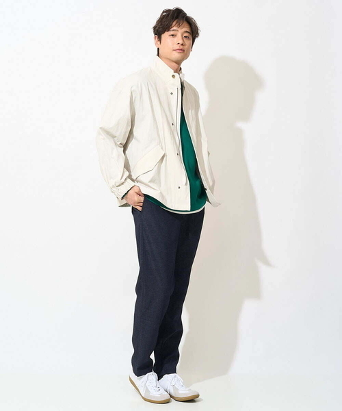 a.v.v(アーヴェヴェ)の「【美シルエット】ワイドシルエットショートモッズブルゾン(モッズコート・メンズ・カーキ/アイボリー・48/46)」の11枚目の写真