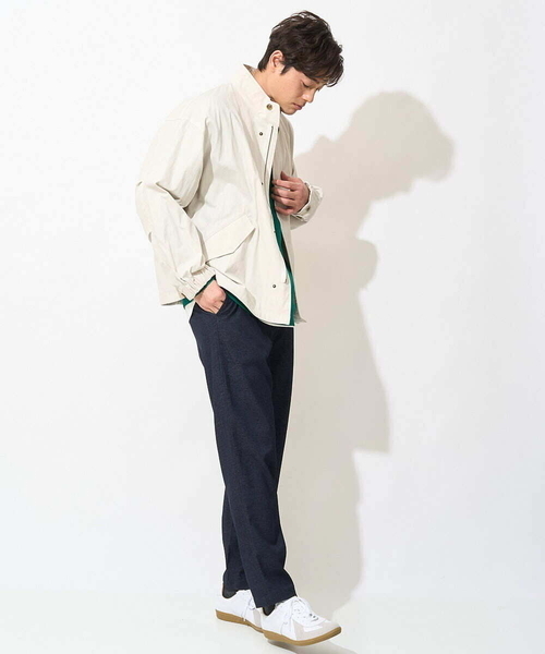 a.v.v(アーヴェヴェ)の「【美シルエット】ワイドシルエットショートモッズブルゾン(モッズコート・メンズ・カーキ/アイボリー・48/46)」の10枚目の写真