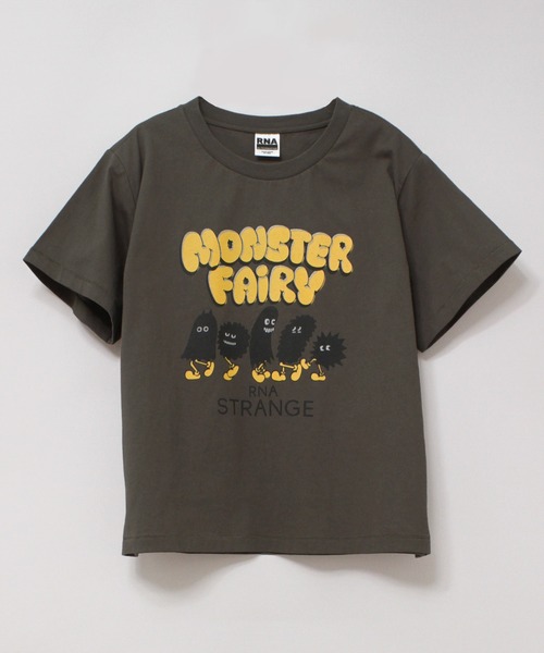 RNA(アールエヌエー)の「M2193 モンスターコンパクトTシャツ(Tシャツ/カットソー・レディース・チャコール/ホワイト/ライトブルー・MEDIUM)」の5枚目の写真