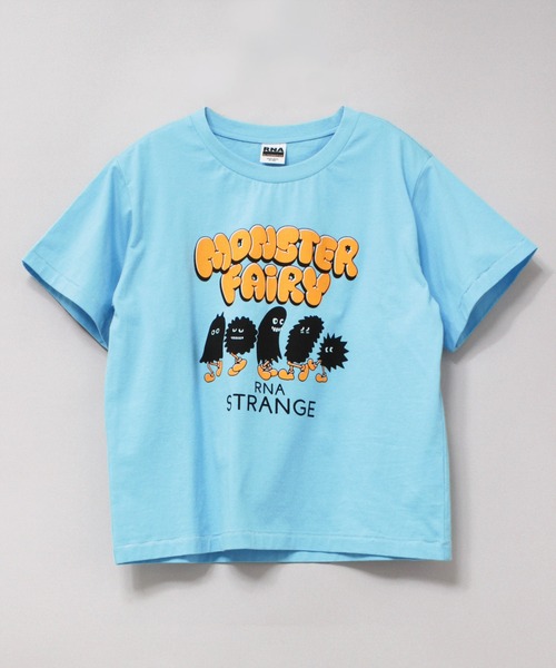 RNA(アールエヌエー)の「M2193 モンスターコンパクトTシャツ(Tシャツ/カットソー・レディース・チャコール/ホワイト/ライトブルー・MEDIUM)」の6枚目の写真