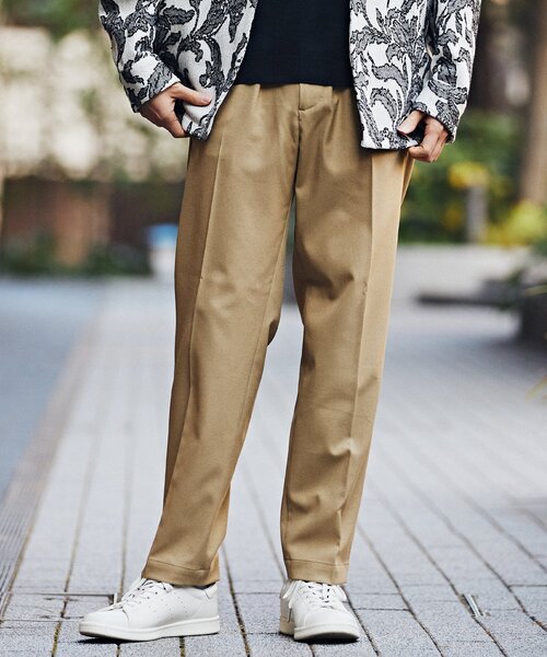 EDIFICE(エディフィス)の「RT ウーリー ツイル イージー パンツ(スラックス・メンズ・ブラック/チャコールグレー/ベージュ・SMALL/MEDIUM/LARGE)」の3枚目の写真