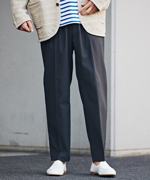 EDIFICE(エディフィス)の「RT ウーリー ツイル イージー パンツ(スラックス・メンズ・ブラック/チャコールグレー/ベージュ・SMALL/MEDIUM/LARGE)」の2枚目の写真