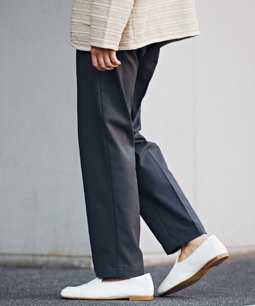 EDIFICE(エディフィス)の「RT ウーリー ツイル イージー パンツ(スラックス・メンズ・ブラック/チャコールグレー/ベージュ・SMALL/MEDIUM/LARGE)」の21枚目の写真