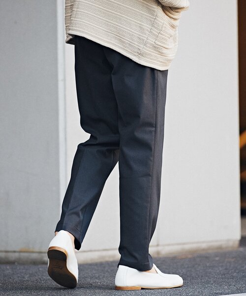 EDIFICE(エディフィス)の「RT ウーリー ツイル イージー パンツ(スラックス・メンズ・ブラック/チャコールグレー/ベージュ・SMALL/MEDIUM/LARGE)」の4枚目の写真