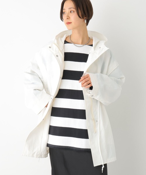 LEPSIM(レプシィム)の「ミドルフードジャケット 987526(その他アウター・レディース・ブラック/オフホワイト/カーキ・FREE)」の9枚目の写真