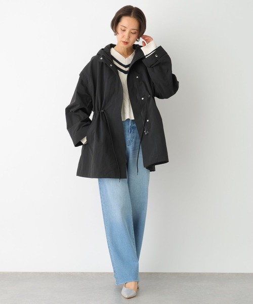 LEPSIM(レプシィム)の「ミドルフードジャケット 987526(その他アウター・レディース・ブラック/オフホワイト/カーキ・FREE)」の11枚目の写真