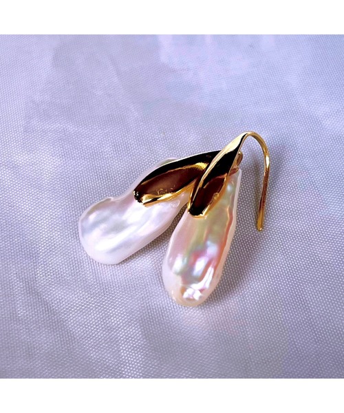 tone(トーン)の「【Willija】金属アレルギー対応《uniQpearl》淡水パールのピアス(MA)(ピアス(両耳用)・レディース・ゴールド/シルバー/シルバー系2/シルバー系4/シルバー系3・FREE)」の9枚目の写真