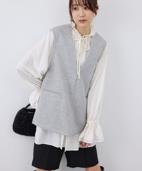 【未使用に近い】ROPE' PICNIC セットアップ 〈定価13,479円〉 ロペピクニック ROPE' PICNIC セットアップ対応/麻調シアー