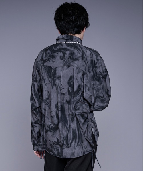 Ellno Loset(エルノロゼット)の「サイドシャーリングシャツ(シャツ/ブラウス・メンズ・ブラック系その他/オフホワイト/ブルーグレー・LARGE/MEDIUM/SMALL)」の19枚目の写真