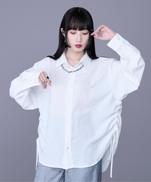 サイドシャーリングシャツ（シャツ/ブラウス）｜Ellno Loset