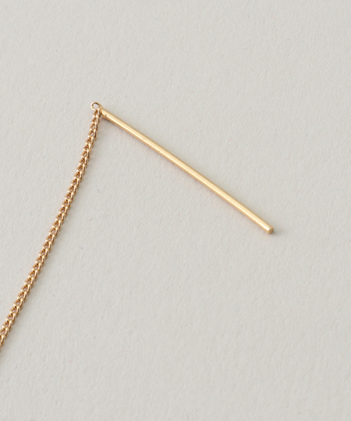 La TOTALITE(ラトータリテ)の「【Ettika/エティカ】crystal baguette earrings(ピアス(両耳用)・レディース・ゴールド・FREE)」の3枚目の写真