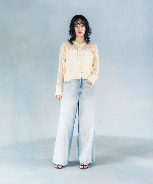 LEPSIM（レプシィム）の「【FOR I SERIES】スパンコールカーディガン　111504（カーディガン/ボレロ・レディース・イエロー/オフホワイト・FREE）」の10枚目の写真