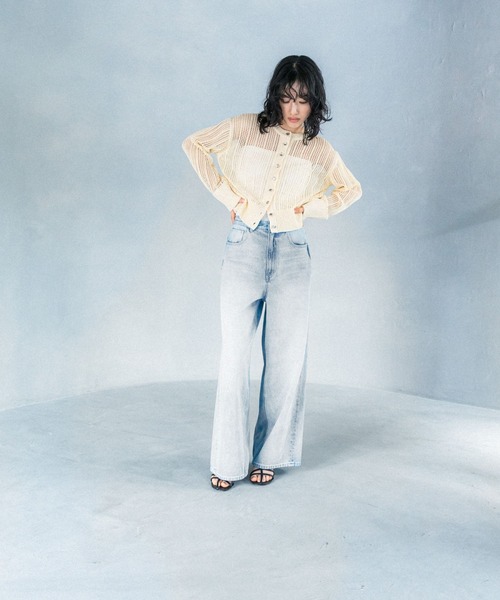 LEPSIM（レプシィム）の「【FOR I SERIES】スパンコールカーディガン　111504（カーディガン/ボレロ・レディース・イエロー/オフホワイト・FREE）」の11枚目の写真